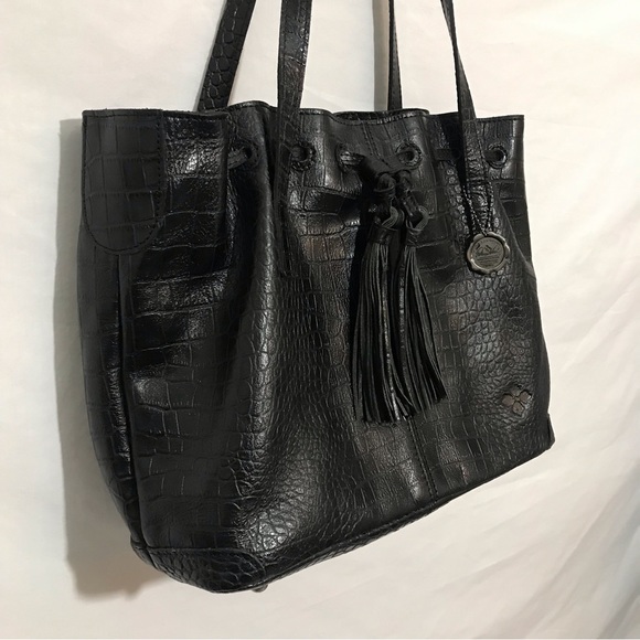 SOLD Patricia Nash Black Leather Witney Tote Handbag Purse LIKE NEW Condition - Picture 3 of 16